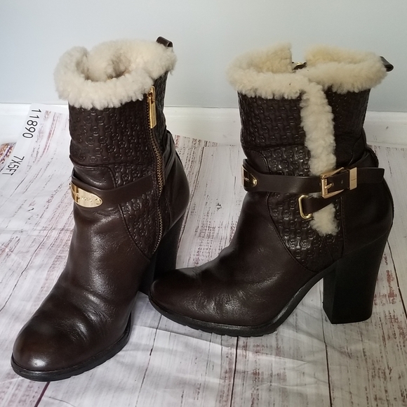 MICHAEL Michael Kors Leather Heeled Boots - Picture 5 of 16